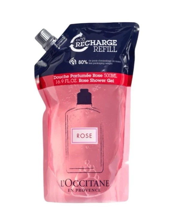 L'Occitane Rose Shower Gel Refill 16.9oz / 500ml Body Wash NEW Sealed