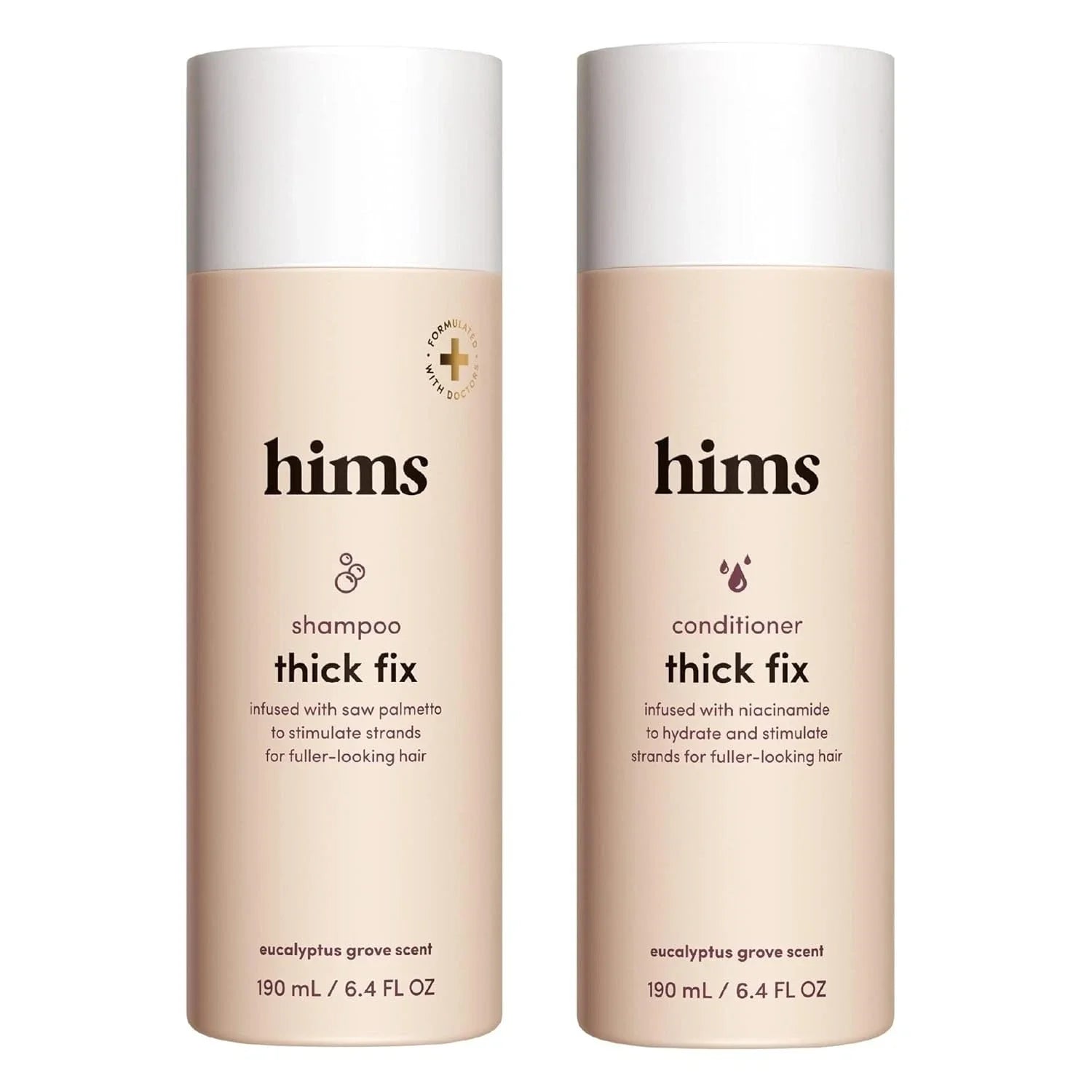 Thick Fix Shampoo & Conditioner Set - Saw Palmetto for Healthy Hair Growth
